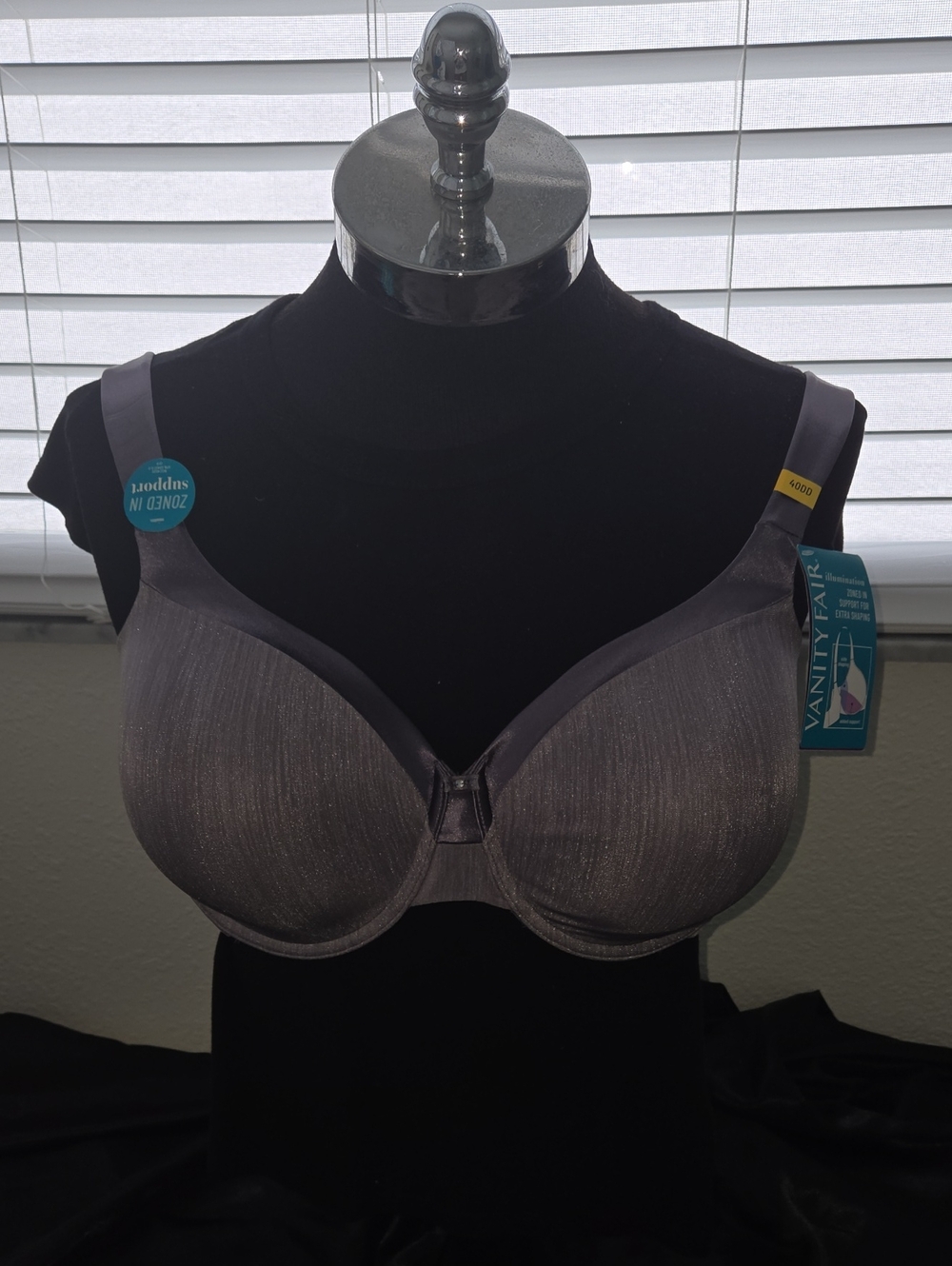 Vanity Fair Gray Full Coverage Underwire Bra